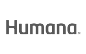 Here's an alt tag for the image: Humana company logo.