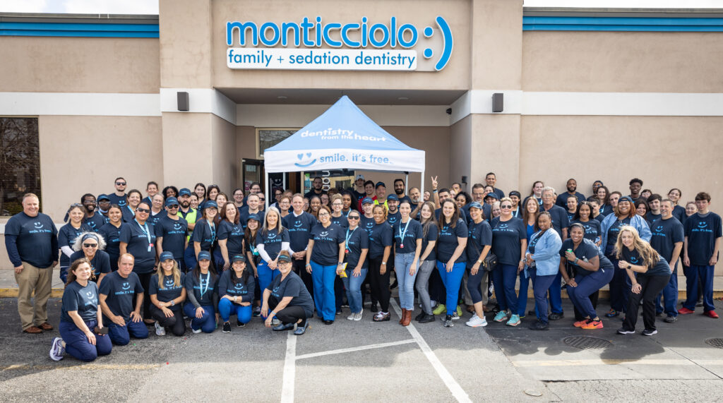 Monticciolo dentistry team free smiles event. Monticciolo dentistry team free smiles event.